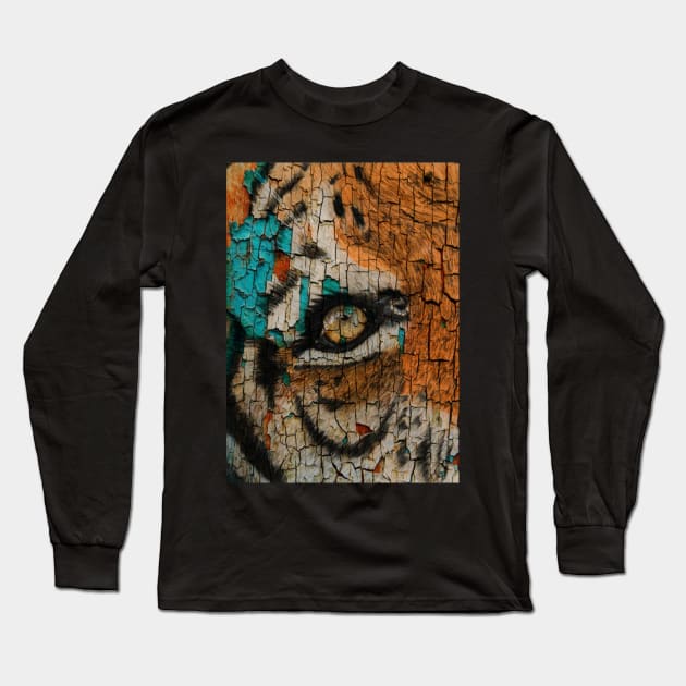 Tiger Eye Long Sleeve T-Shirt by teenamarie23art